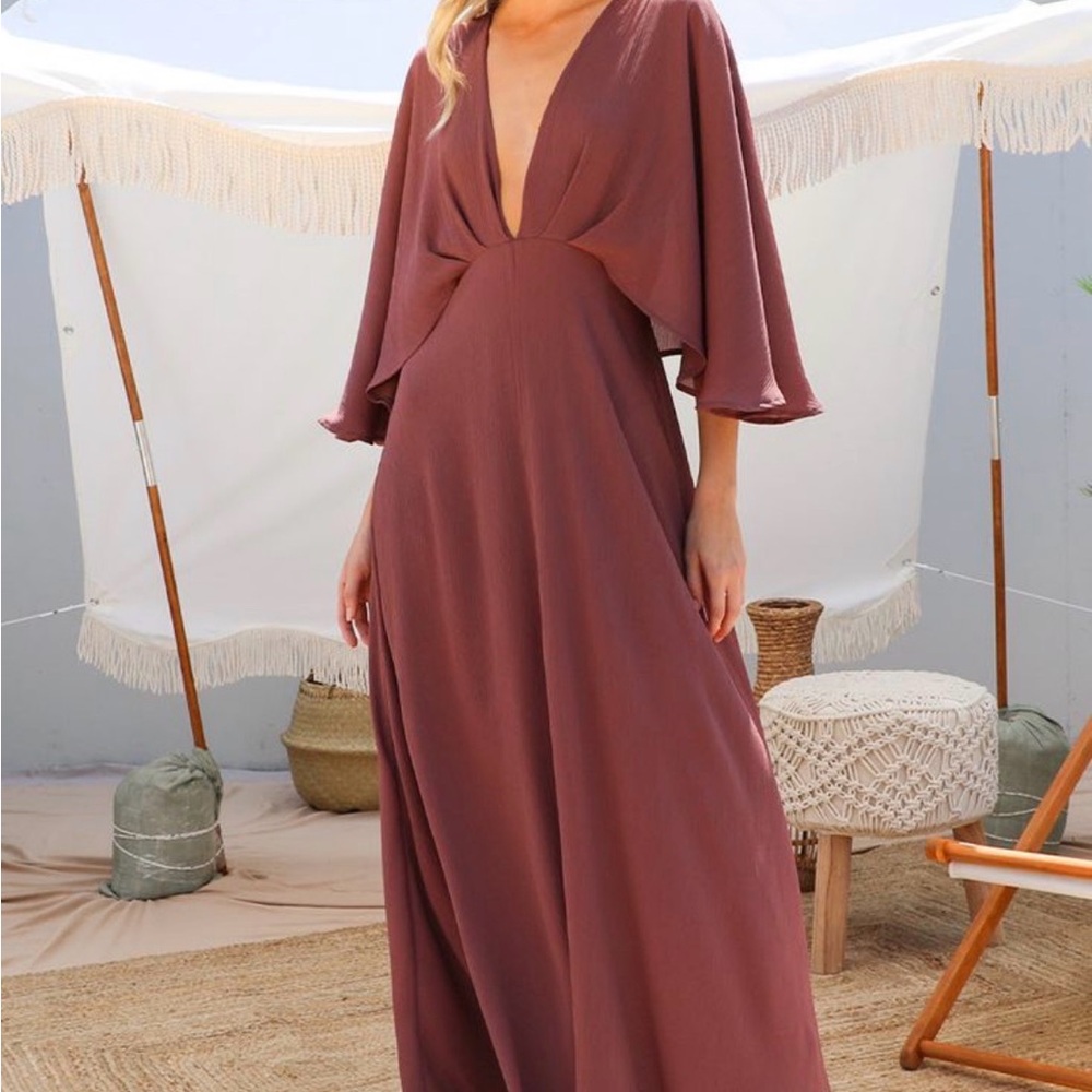 Tyche Mauve Maxi Dress